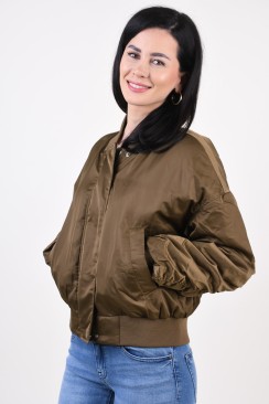 Geaca Dama Only Patty Oversized Bomber Green Moss